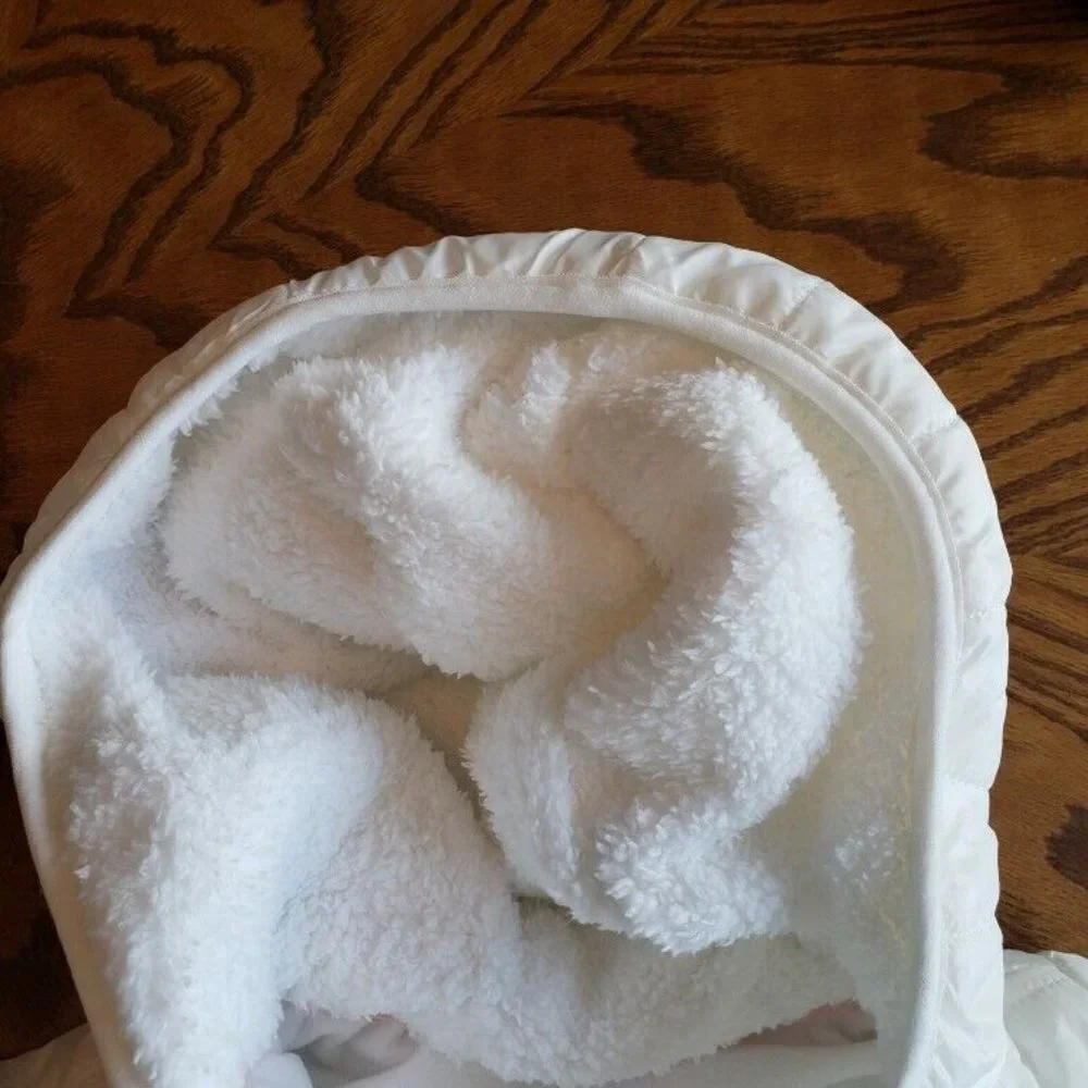 Carters Baby Girls Layette 4 Sherpa Hoodie Full Zip Up Jacket Size 12 Months